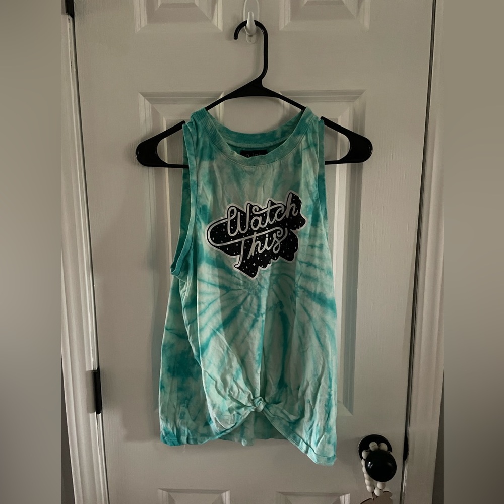 A.lab Zumiez Blue Tie Dye Watch This Tank Top